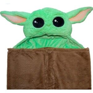Disney Star Wars Mandalorian Baby Yoda The Child Soft Warm Hooded Blanket 30x50